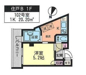 テラスファミリア稔の物件間取画像